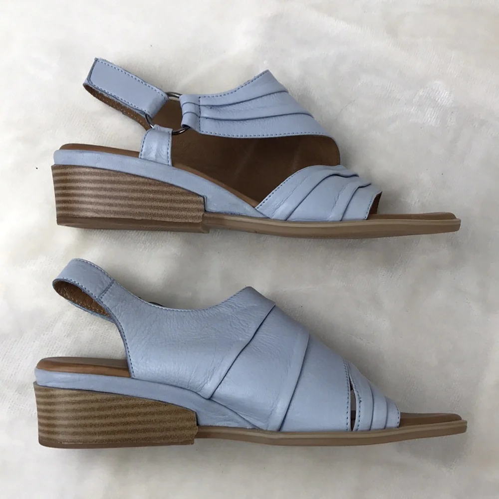 Mago Made in Turkey Women's Blue Sandals - Picture 15 of 16